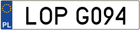 Trailer License Plate